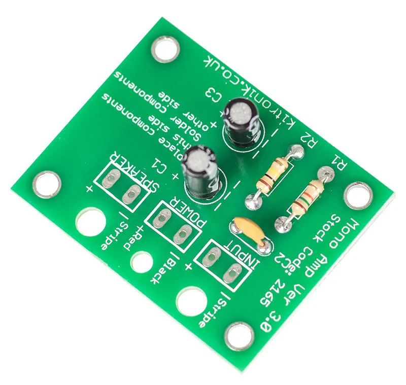 Kitronik Mono Amplifier Kit Version 3.0