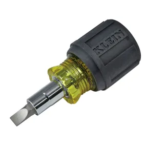 Klein 32561 6-in-1 Multi-Bit Stubby Screwdriver / Nut Driver