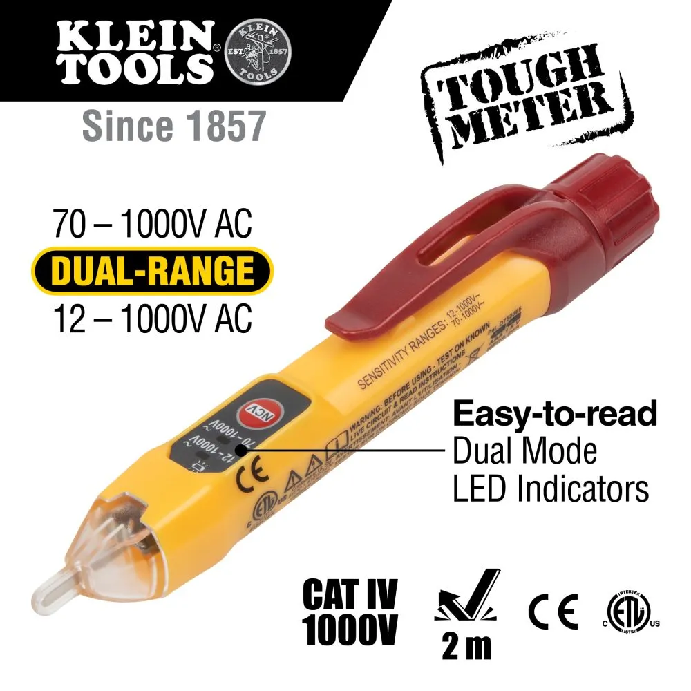 Klein Dual Range Non-Contact Voltage Tester