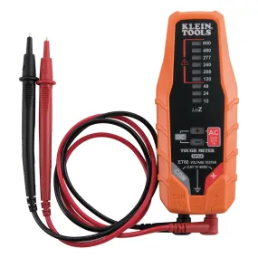 Klein ET60 Electronic AC/DC Voltage Tester, 12 to 600V