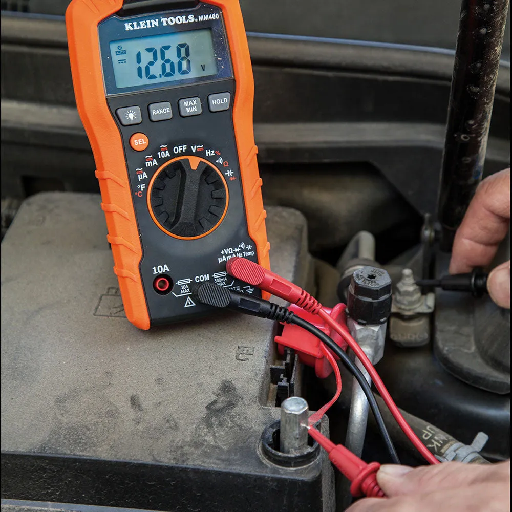 Klein Tools MM400 Digital Multimeter, Auto-Ranging, 600V