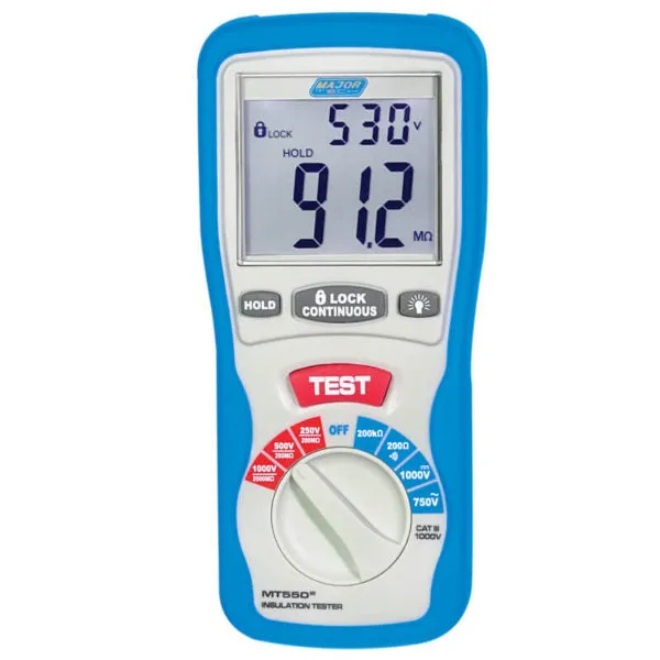 Major Tech MT550 1000V Digital Insulation Tester