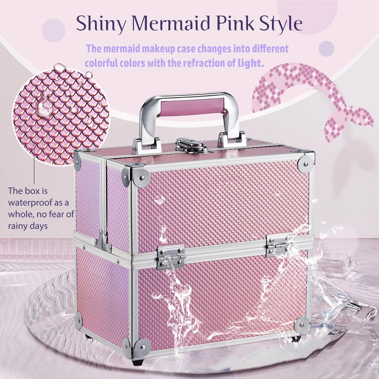 Makeup Organizer Jewelry Box  Beauty Vanity Suitcase