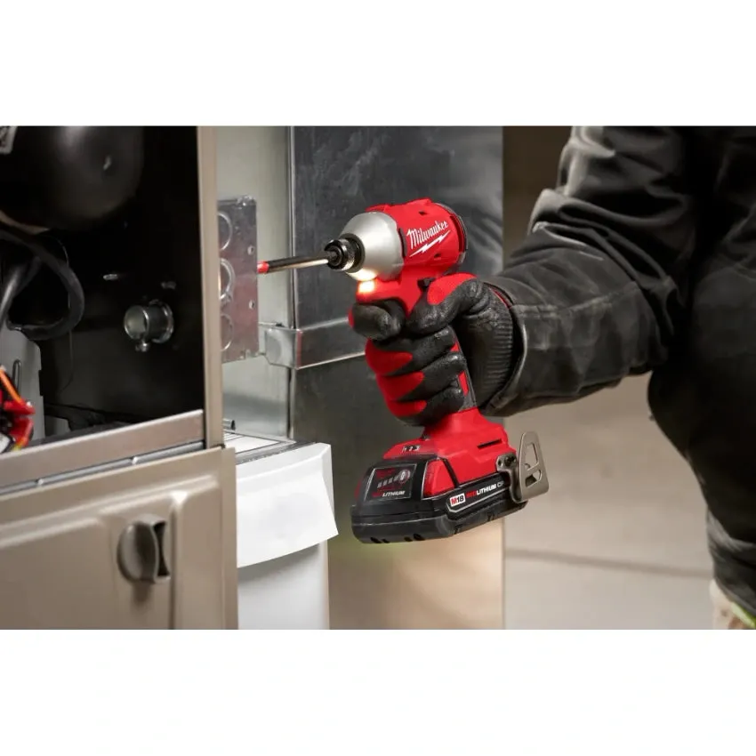 Milwaukee 3693-22CX M18 Compact Brushless 2-Tool Combo Kit   Free Item