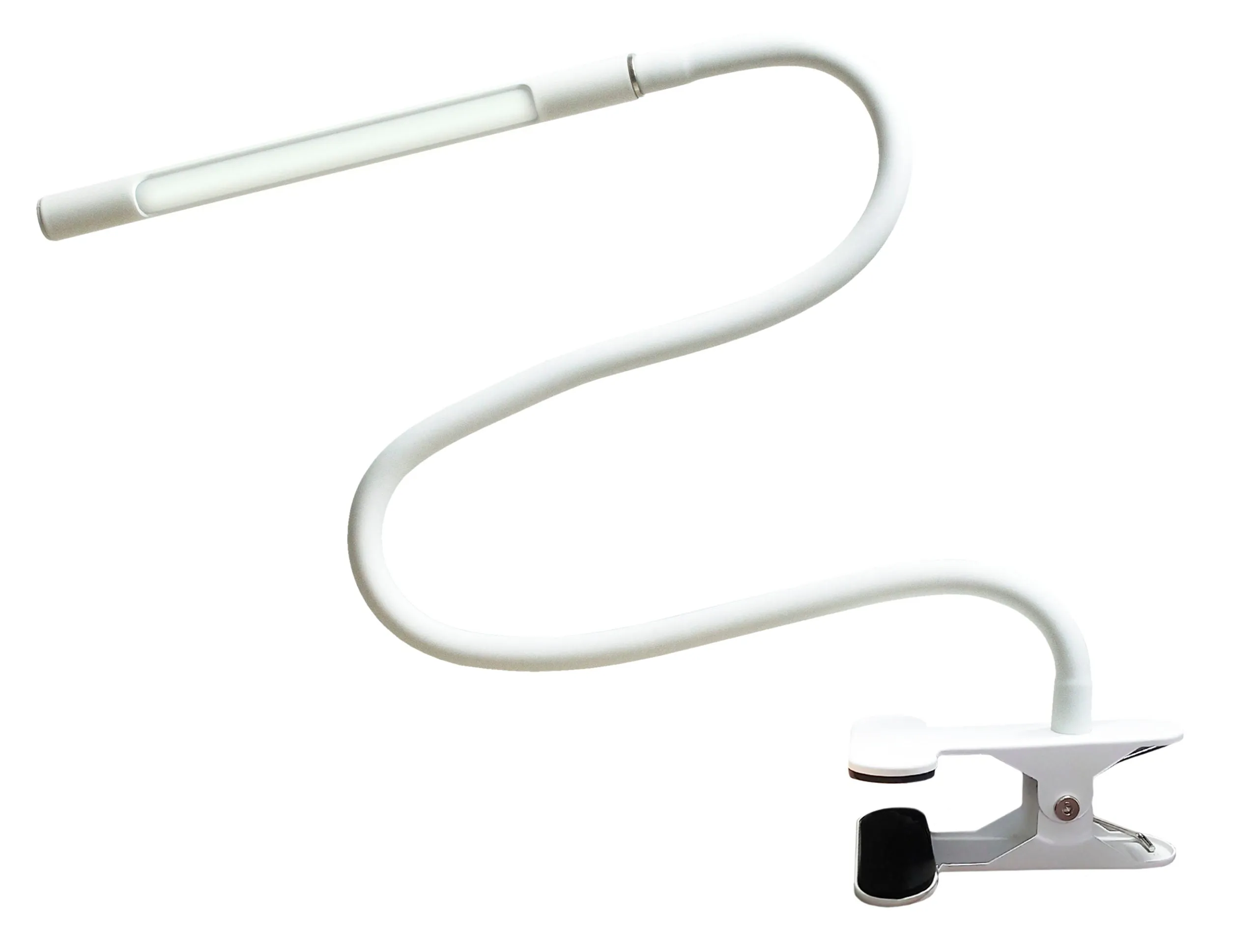 Native Lighting - White Slim Lamp Flex (aluminium gooseneck, desk clamp, USB powered)