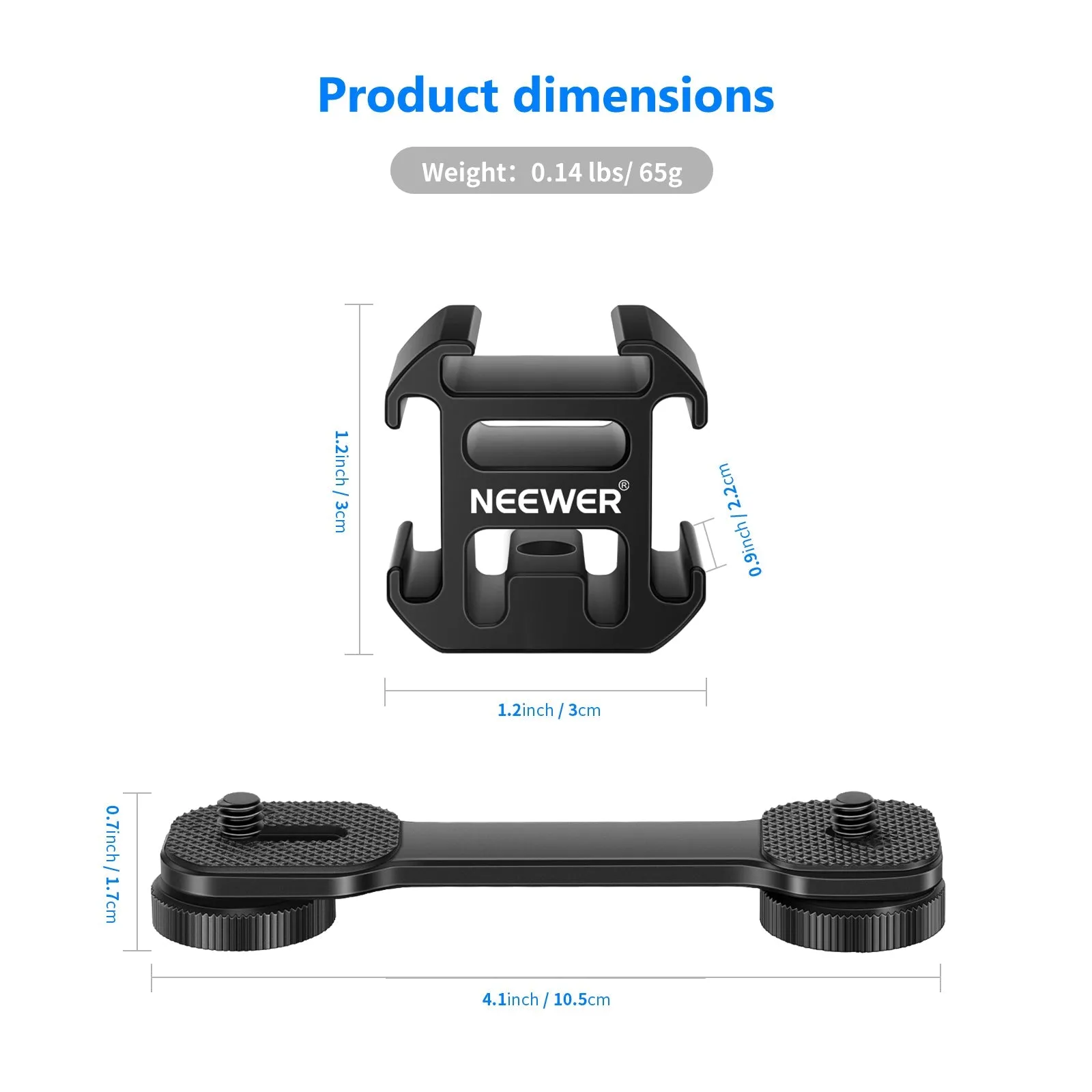 NEEWER PT-3 Triple Cold Shoe Mount