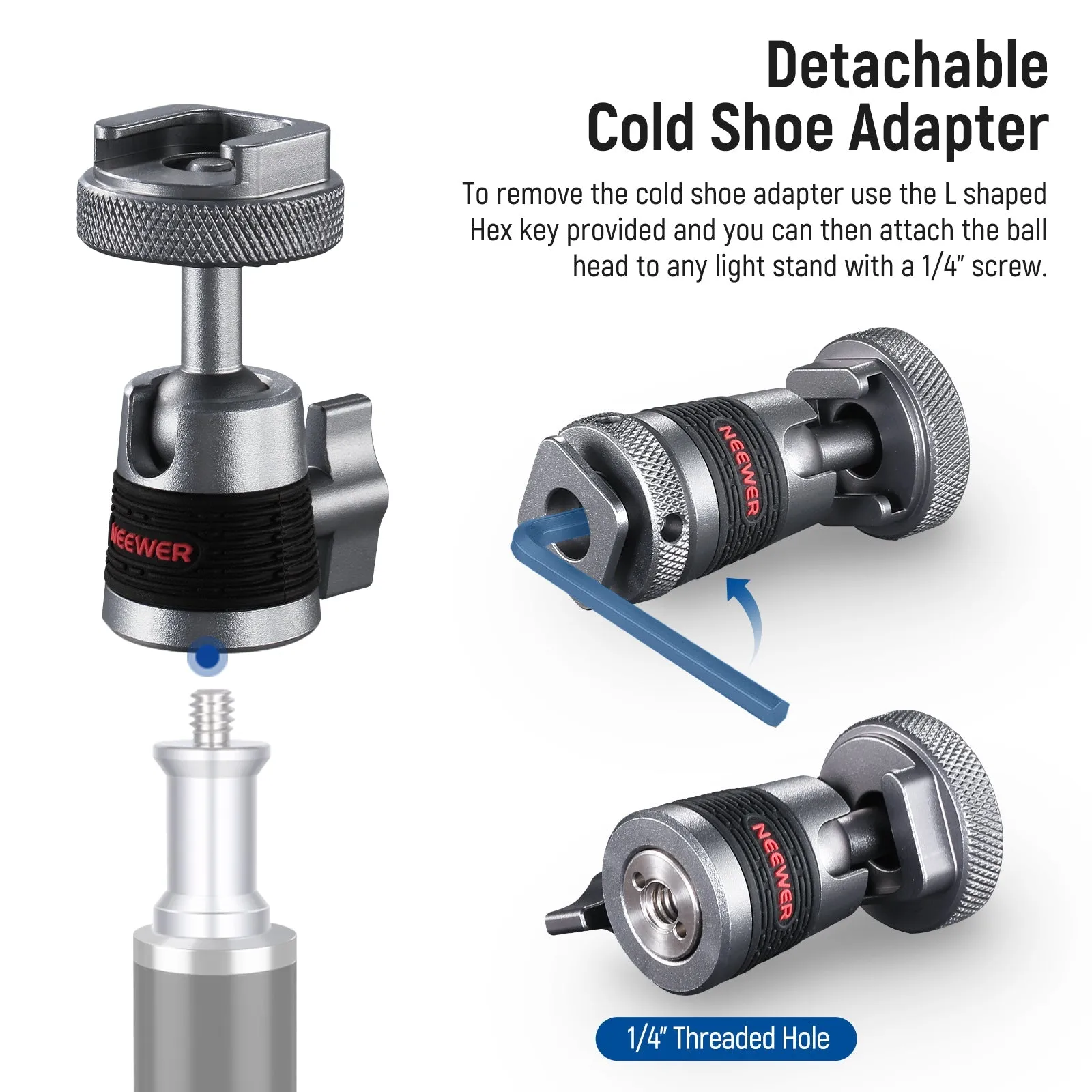 NEEWER ST44 Mini Ball Head