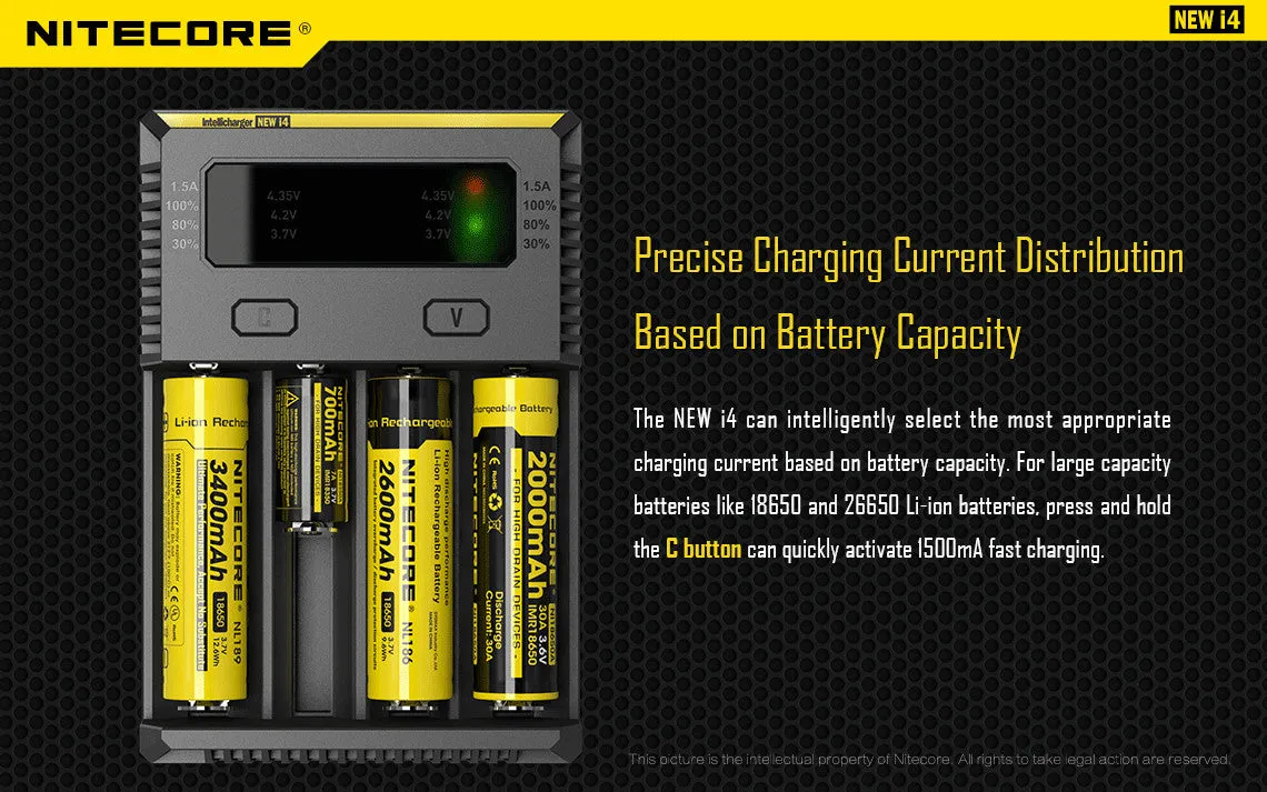 Nitecore NEW i4 Intellicharger - 2016 Version