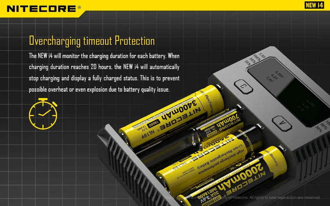 Nitecore NEW i4 Intellicharger - 2016 Version