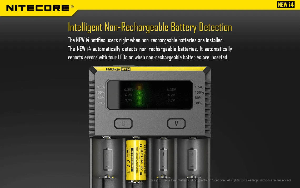 Nitecore NEW i4 Intellicharger - 2016 Version