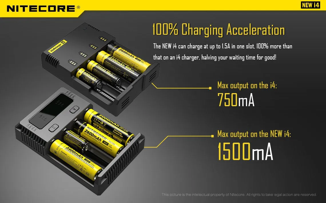 Nitecore NEW i4 Intellicharger - 2016 Version