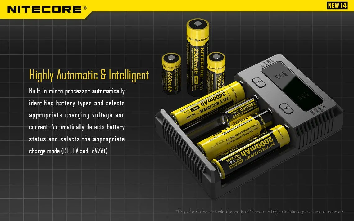 Nitecore NEW i4 Intellicharger - 2016 Version