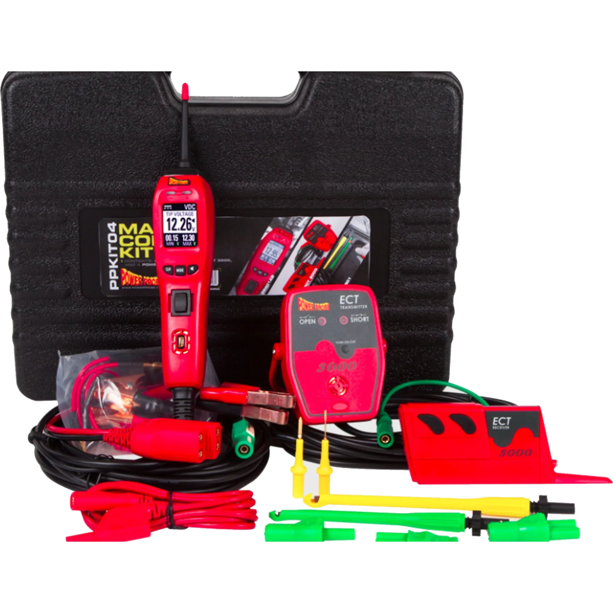 Power Probe 4 Master Combo Kit, Circuit Tester with Carrying Case, PPKIT04