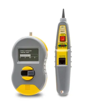 Real World Certifier 2™  Cable Category Tester with Probe: Tests and Displays CAT 3,5,5E,6 Cables - (RWC1000K2CS)