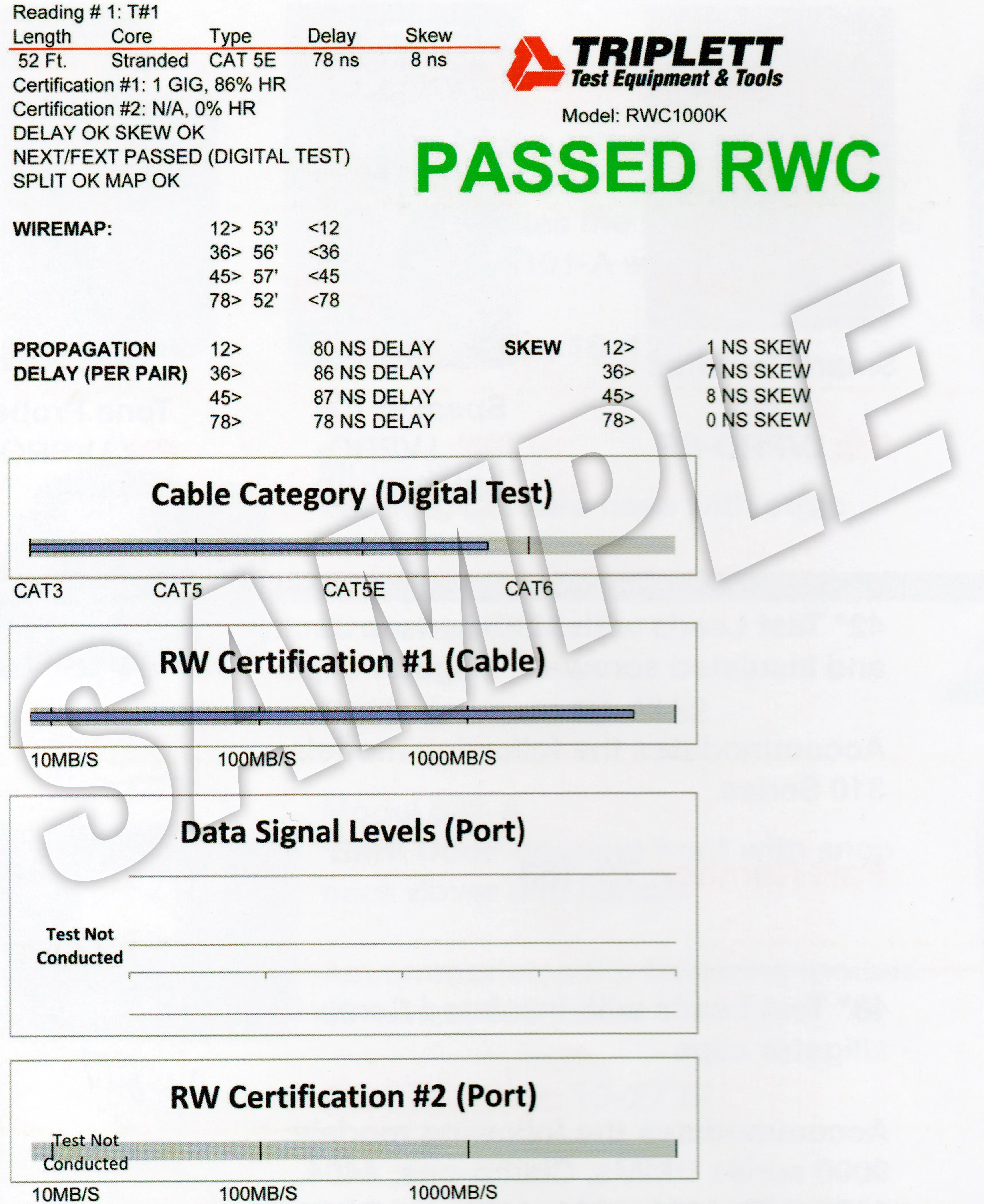 Real World Certifier 2™  Cable Category Tester with Probe: Tests and Displays CAT 3,5,5E,6 Cables - (RWC1000K2CS)