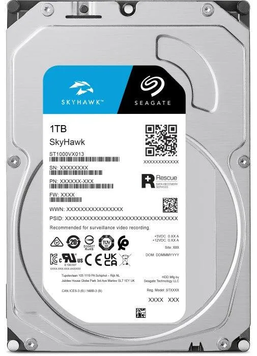 SEAGATE SKYHAWK 1TB SURVEILLANCE HARD DRIVE