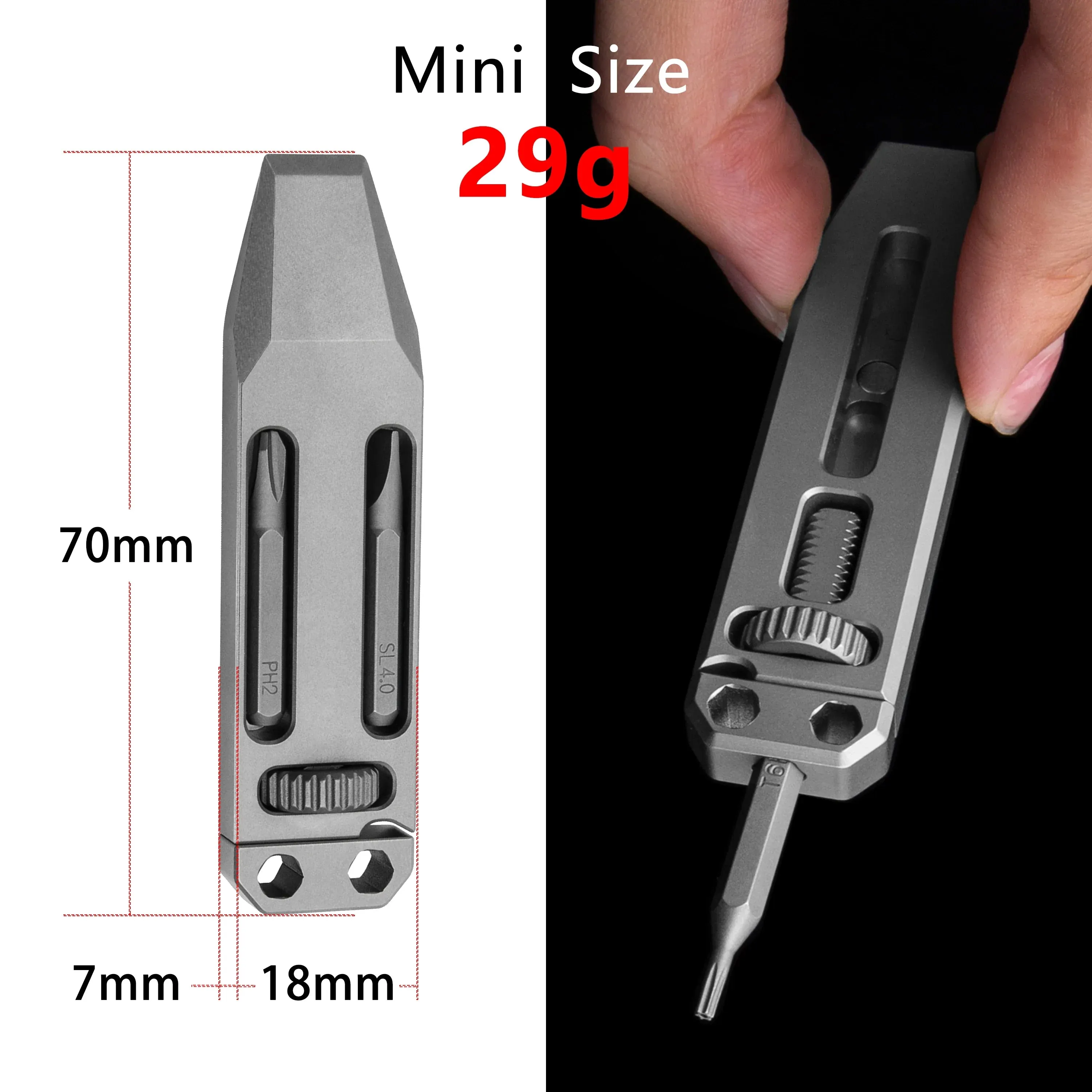 Titanium Alloy Telescopic Camping EDC Multifunctional Tool