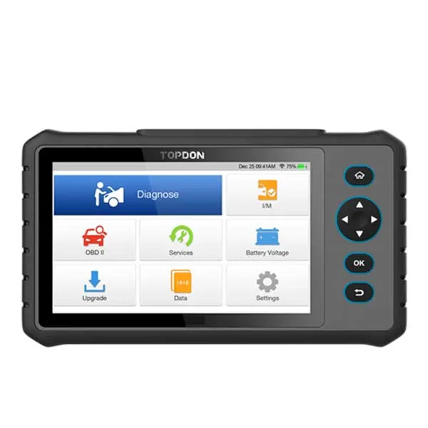 TOPDON - ArtiDiag 800 - Mid Level Diagnostic Powerhouse - 02 Sensor - 18V - 7" LCD - DTC Library Lookup - Live Data Monitoring