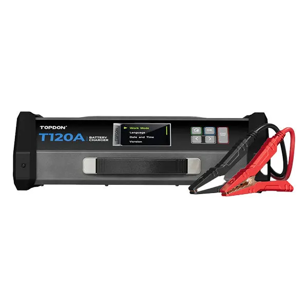 TOPDON - T1200005 - 120A Stable Power Supply & 12V Battery Charger - 16.5 Ft.