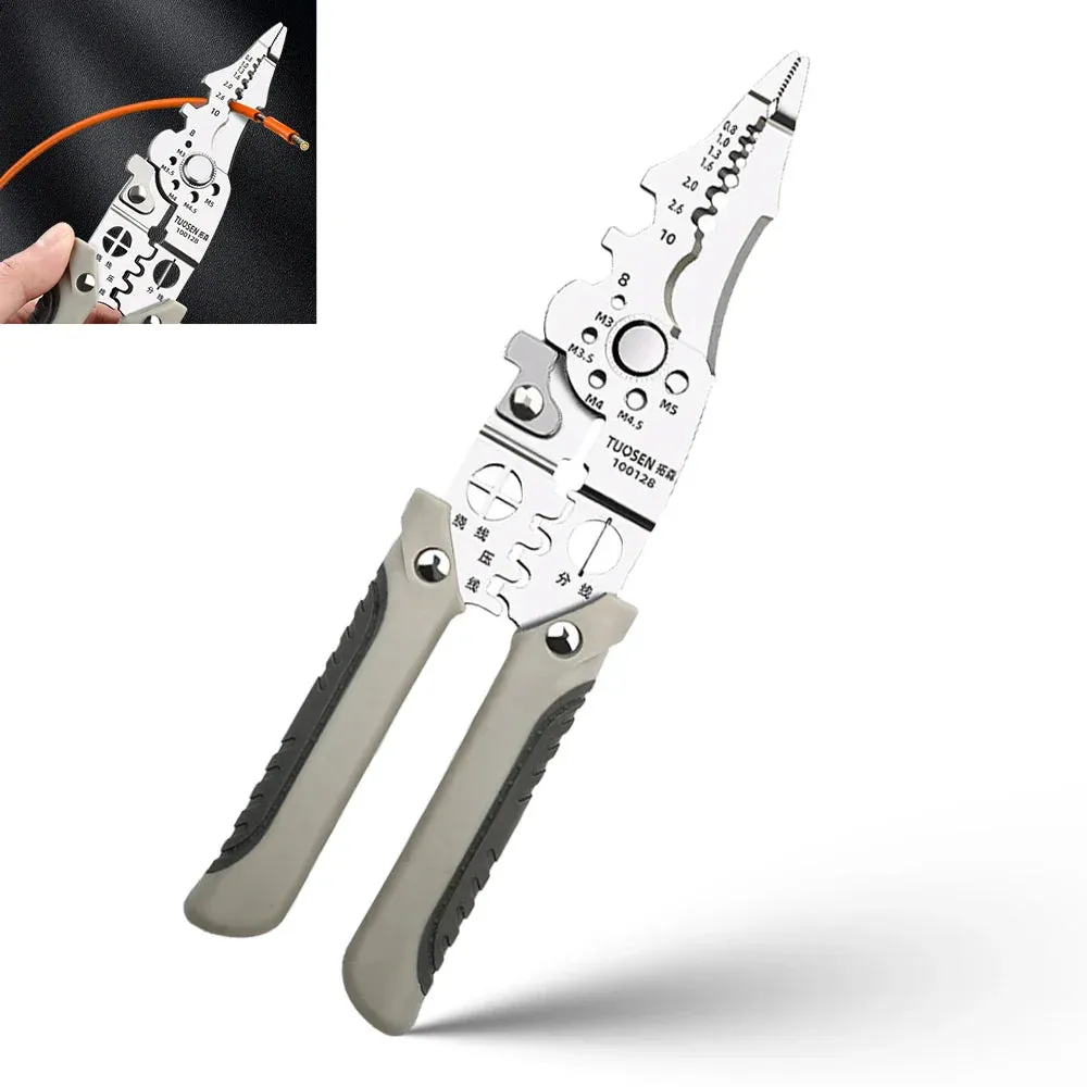 Wire Stripper Adjustable Crimper Automatic Cable Cutter Tool