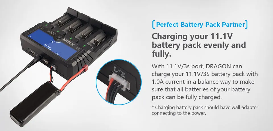 XTAR VP4 Plus Dragon 4-Bay Battery Charger